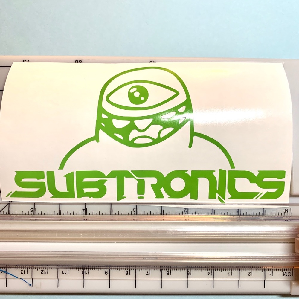 Subtronics sticker decal in green DJ EDM